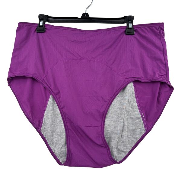 Everdries Leakproof Brief Panty Size 4X Violet Purple Discreet Absorbent - Picture 1 of 7